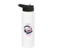 A Look into the Future Cyber Cassette Casque audio Stainless Steel Insulated Water Bottle
