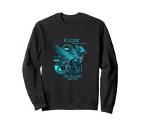 A Look Into The Future Cyber Cat Design SciFi Cat Sweatshirt