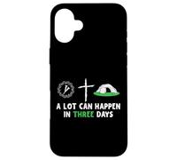 A Lot Can Happen in 3 Days Easter Day Jesus Cross Christian Coque pour iPhone 16 Plus