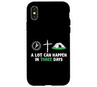 A Lot Can Happen in 3 Days Easter Day Jesus Cross Christian Coque pour iPhone X/XS