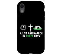 A Lot Can Happen in 3 Days Easter Day Jesus Cross Christian Coque pour iPhone XR