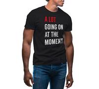 A Lot Going on at The Moment Harris T-Shirt Noir pour Homme Size XXL