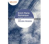 À l'Ouest, rien de nouveau Livre audio 1 CD MP3 - Préface de Patrick Modiano - Alzir Hella - Audiolib - Texte lu (CD) - Textes lus CD
