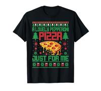 A Lovely Cheese Pizza Just for Me Alone Home Christmas T-Shirt