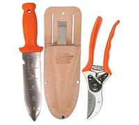 A.M. Leonard Couteau de sol, sécateur et fourreau de luxe