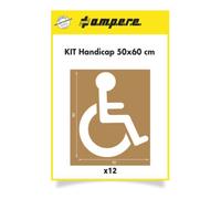 A.M.P.E.R.E A.M.P.E.R.E. Kit de pochoirs Handicap 50 cm x 60 cm Quantité:1