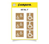 A.M.P.E.R.E A.M.P.E.R.E. Kit de pochoirs Handicap 60 cm & 30 cm Quantité:1