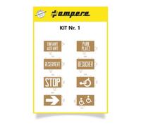 A.M.P.E.R.E A.M.P.E.R.E. Kit de pochoirs pour stationnement Quantité:1