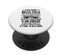 À Ma Chère Belle-Fille Humour Drôle Cadeau Incroyable Fils PopSockets PopGrip Adhésif