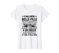 À Ma Chère Belle-Fille Humour Drôle Cadeau Incroyable Fils T-Shirt Graphique avec Valeur