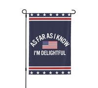 À ma connaissance, je suis charmant(e) - Drapeau de jardin 12x18 - Panneau de cour - Drapeau de maison double