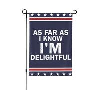 À ma connaissance, je suis charmant(e) - Drapeau de jardin 12x18 - Panneau de cour - Drapeau de maison double