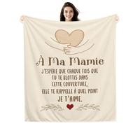À ma Mamie J’espère que chaque fois que tu te blottis dans cette couverture elle te rappelle à quel point je t’aime Couverture pour Mamie Anniversaire Fête des grands-mères Cadeau de Noël(mamie-a)
