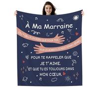 À ma Marraine C’est un câlin rien que pour toi pour les moments où nous sommes séparés Pour te rappeler que je t’aime Et que tu es toujours dans mon cœur Couverture cadeau d'anniversaire de Noël