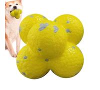 à mâcher pour Chiot - Motifs texturés Pop Corn, balles de Dentition Robustes pour Chiens - pour l'intérieur et l'extérieur | Massages des gencives Canines de Race Petite, Moyenne et Grande