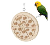 à mâcher pour perroquet - Jouet pour oiseau en bois de 13 cm, accessoire naturel, jouet en cage avec bouchons en chêne | Divertissement pour les gris d’Afrique et les perruches, Ara Cockatiel Fu