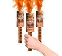 a Main 45 secondes couleur Orange - Lot de 3 - Déclenchement à Mèche, durée 45 sec, cOrange