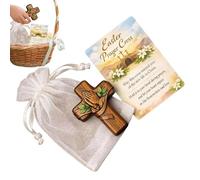 à main | Aide à la méditation chrétienne en bois - Fidget avec carte et sac, pour méditation personnelle, coin de prière, cérémonie religieuse, maison, église, dévotion quotidienne pour