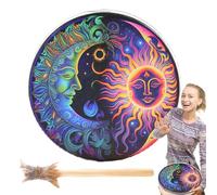 À Main Chamanique - Instrument De En Bois Avec Bâton, Outil De Méditation Authentique Fait À La Main | Artisanal Traditionnel Pour La Pratique Spirituelle, Cérémonie,