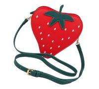 À main en forme de fraise, forme de fruit rouge, ouverture zippée, compagnon de transport léger, organisateur de mouchoirs pour téléphone rouge à lèvres, tenue décontractée, nouveauté, à main