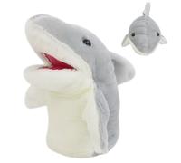 à main en forme de requin douce et adorable marionnette à la main | Dessin animé conte d'animaux marins pour enseignants parents spectacle et drame créatif en classe
