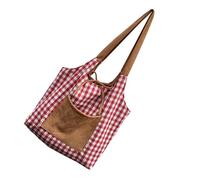 à main moderne résistant rayures, grand à bandoulière tendance sous les bras, sections organisationnelles, accessoire décontracté, grand à bandoulière coloré pour