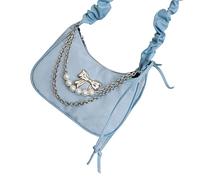 À Main Rétro Avec Nœuds La Mode Pour Dames Polyvalent En Cuir PU Sous Les Bras Bandoulière Décontracté Bandoulière Détails Exquis