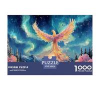 A_Majestic_Phoenix 1000 Pcs Carton Premium Coffret De Puzzles Fantasy Rebirth Bird Stimulant Et Éducatif Jeu Familial Puzzles pour Adultes Et Enfants 38x26cm/1000pcs