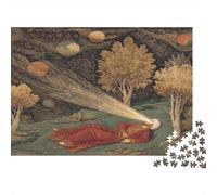 A Man in A Flowing Red Robe, His Third Eye Radiating Light | pour Adultes || 1000pcs (75x50cm) Puzzles Jeux Éducatifs Puzzles De Décoration Intérieure