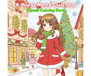 A Manga Merry Christmas - Kawaii Coloring Book