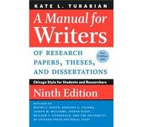 A Manual for Writers of Research Papers Theses and Dissertations Ninth Edition - Kate L. Turabian - The University of Chicago Press - Livre en Anglais - S Kate L. TurabianKate L. Turabian (Auteur)