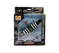 (A) Maquette au 1/72 d'un chasseur américain P-51B Mustang (P51) - Collection d'avions moulés sous press
