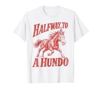 à mi-Chemin d'un Cheval Hundo Qui fête Ses 50 Ans T-Shirt