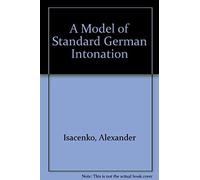 A Model Of Standard German Intonation