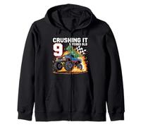 À Mon 9e Anniversaire Era Boy Bday Nine Joyeux 9e Anniversaire Sweat à Capuche