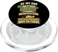 À Mon âge, Avoir de la Chance, C'est se rappeler Pourquoi Je suis là PopSockets PopGrip pour MagSafe