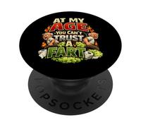 À Mon âge, on ne Peut Pas Faire Confiance à Un Pet Un Vieux Pet drôle PopSockets PopGrip Adhésif
