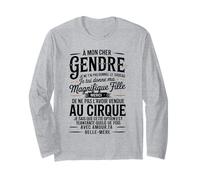 À Mon Cher Gendre Avec Amour Ta Belle-Mère Humour Drôle Manche Longue