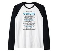 À Mon Cher Gendre Avec Amour Ta Belle-Mère Humour Drôle Manche Raglan