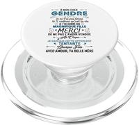 À Mon Cher Gendre Avec Amour Ta Belle-Mère Humour Drôle PopSockets PopGrip pour MagSafe