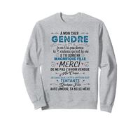 À Mon Cher Gendre Avec Amour Ta Belle-Mère Humour Drôle Sweatshirt