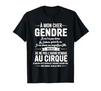 À Mon Cher Gendre Avec Amour Ta Belle-Mère Humour Drôle T-Shirt