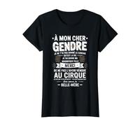À Mon Cher Gendre avec Amour Ta Belle-Mère Humour Drôle T-Shirt Graphique avec Valeur