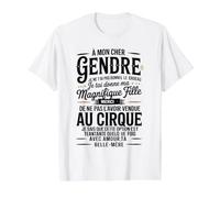 À Mon Cher Gendre avec Amour Ta Belle-Mère Humour Drôle T-Shirt Graphique avec Valeur