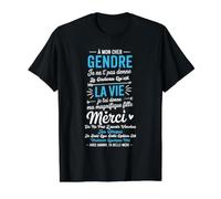 À Mon Cher Gendre avec Amour Ta Belle-Mère Humour Drôle T-Shirt Graphique avec Valeur