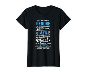 À Mon Cher Gendre avec Amour Ta Belle-Mère Humour Drôle T-Shirt Graphique avec Valeur