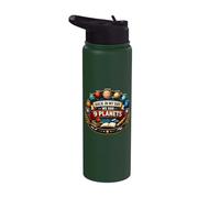 À mon époque, nous avions 9 planètes, une galaxie amusante, une journée spatiale Stainless Steel Insulated Water Bottle