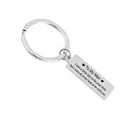 À mon homme cadeau de porte-clés porte amour en acier inoxydable pour les hommes ou un garçon élégant et populaireProfessionnel et à la mode