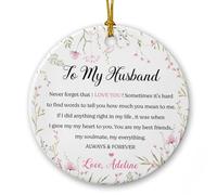 À Mon Mari, N'Oublie Jamais Que Je t'aime Pendentif De Noël Céramique Décoration De Noël A Suspendre Drôle Ornement Suspendu pour Fête Mariage Jardin