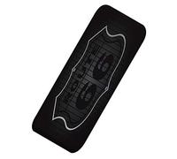 A.Monamour Antidérapant Absorbant Lavable Tapis de Bain Classique USA Route 66 Motif Fond Noir Doux Flanelle Tapis pour WC Salle de Bain Lavabo Baignoire Douche Cuisine Evier Salon Chambre